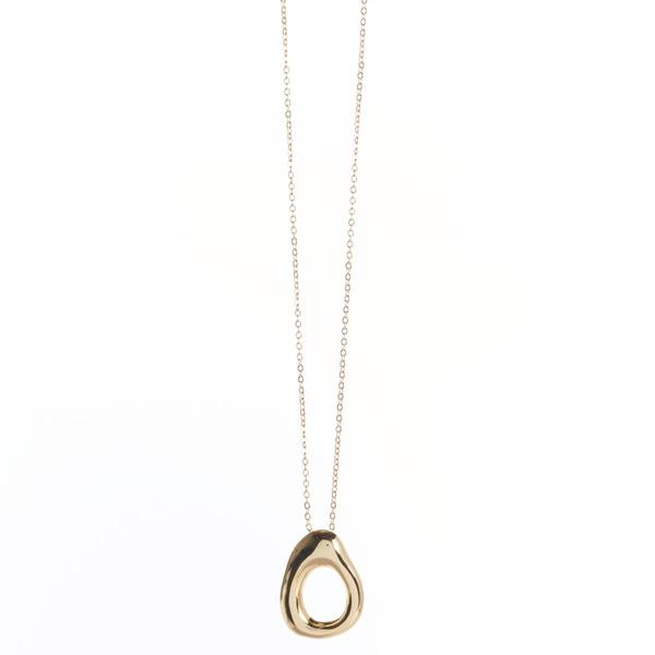 Design Collection Gold-Tone Geometric Pendant Necklace