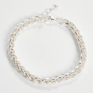 Design Collection Silver-Tone Wheat Chain Bracelet