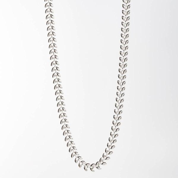 Design Collection Silver-Tone Wheat Chain Necklace