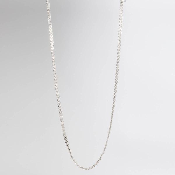 Design Collection Silver-Tone Round Link Chain Necklace