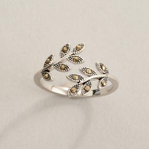 Ashley Cooper(tm) Marcasite Open Leaf Pave Ring