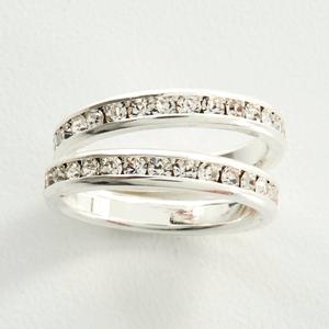 Ashley Cooper(tm) Silver Eternity Band Ring Set