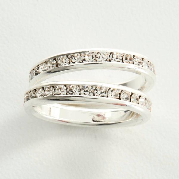 Ashley Cooper(tm) Silver Eternity Band Ring Set