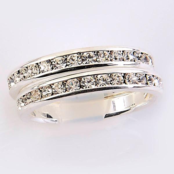 Ashley Cooper(tm) Silver Eternity Band Set