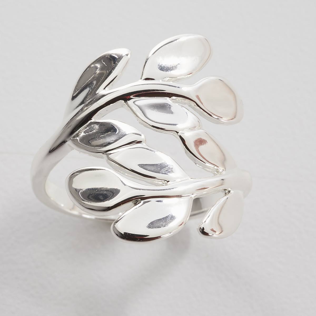 Ashley Cooper(tm) Silver Open Leaf Wrap Ring