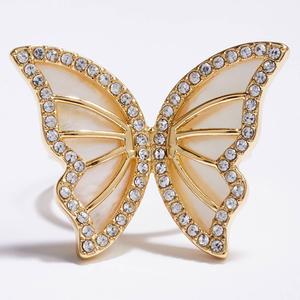 Ashley Cooper(tm) Gold-Tone Mother of Pearl Butterfly Ring