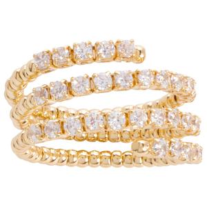 Ashley Cooper(tm) Gold-Tone Multi CZ Band Ring