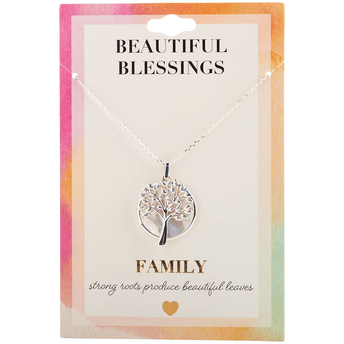 Beautiful Blessings Silver-Tone Tree Of Life Pendant Necklace