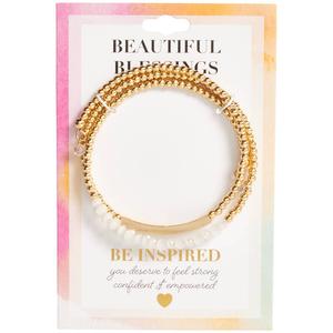 Beautiful Blessings Strong & Courageous Bead Bracelet