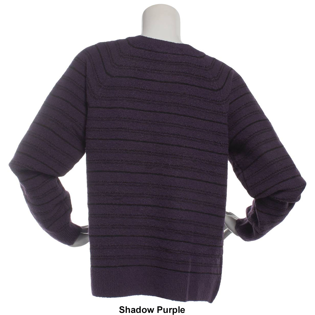 Petites Napa Valley Long Sleeve Striped Henley Sweater