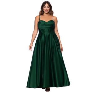 Juniors Plus Blondie Nites Satin Stone Cowl Neck A-Line Dress alternate view