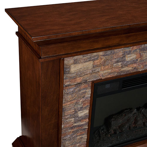 Southern Enterprises Simulated Stone Electric Fireplace
