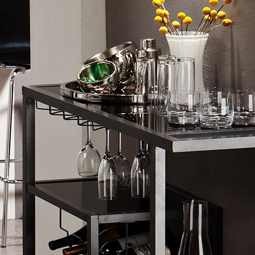 Southern Enterprises Martin Zephs Bar Cart alternate view