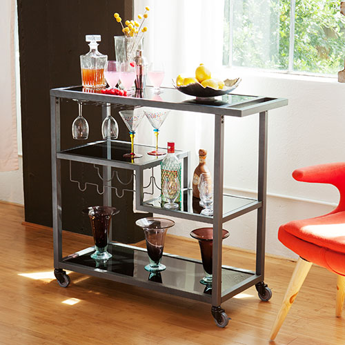 Southern Enterprises Martin Zephs Bar Cart