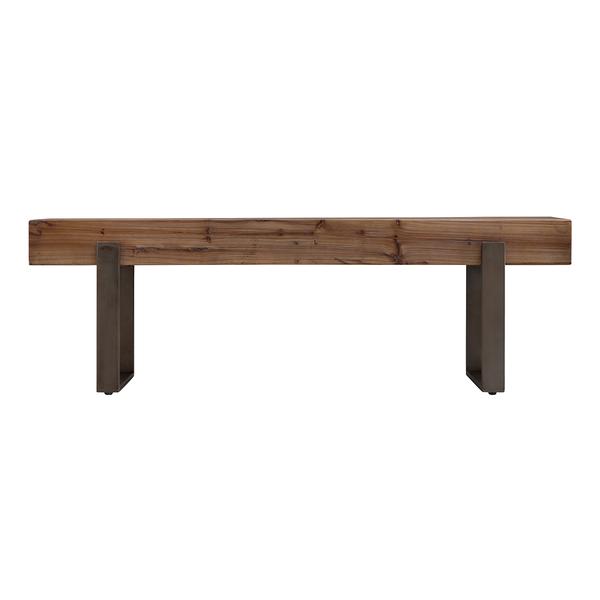 Southern Enterprises Dunlin Rustic Industrial Bench alternate view