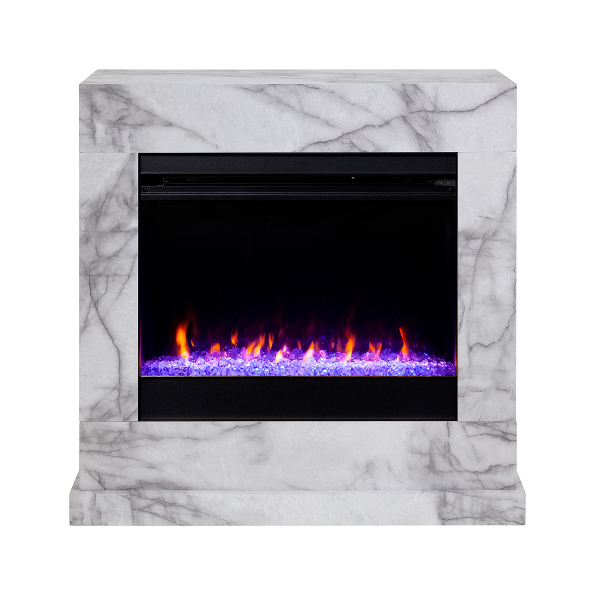 Southern Enterprises Dendale Faux Marble Fireplace