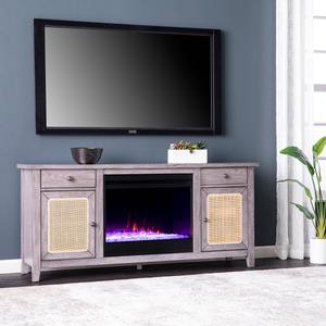 Southern Enterprises Edderton Color Changing Fireplace