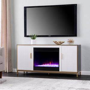 Southern Enterprises Daltaire Color Changing Fireplace
