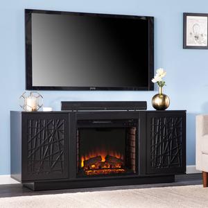 Southern Enterprises Delgrave Electric Media Fireplace w/ Storage