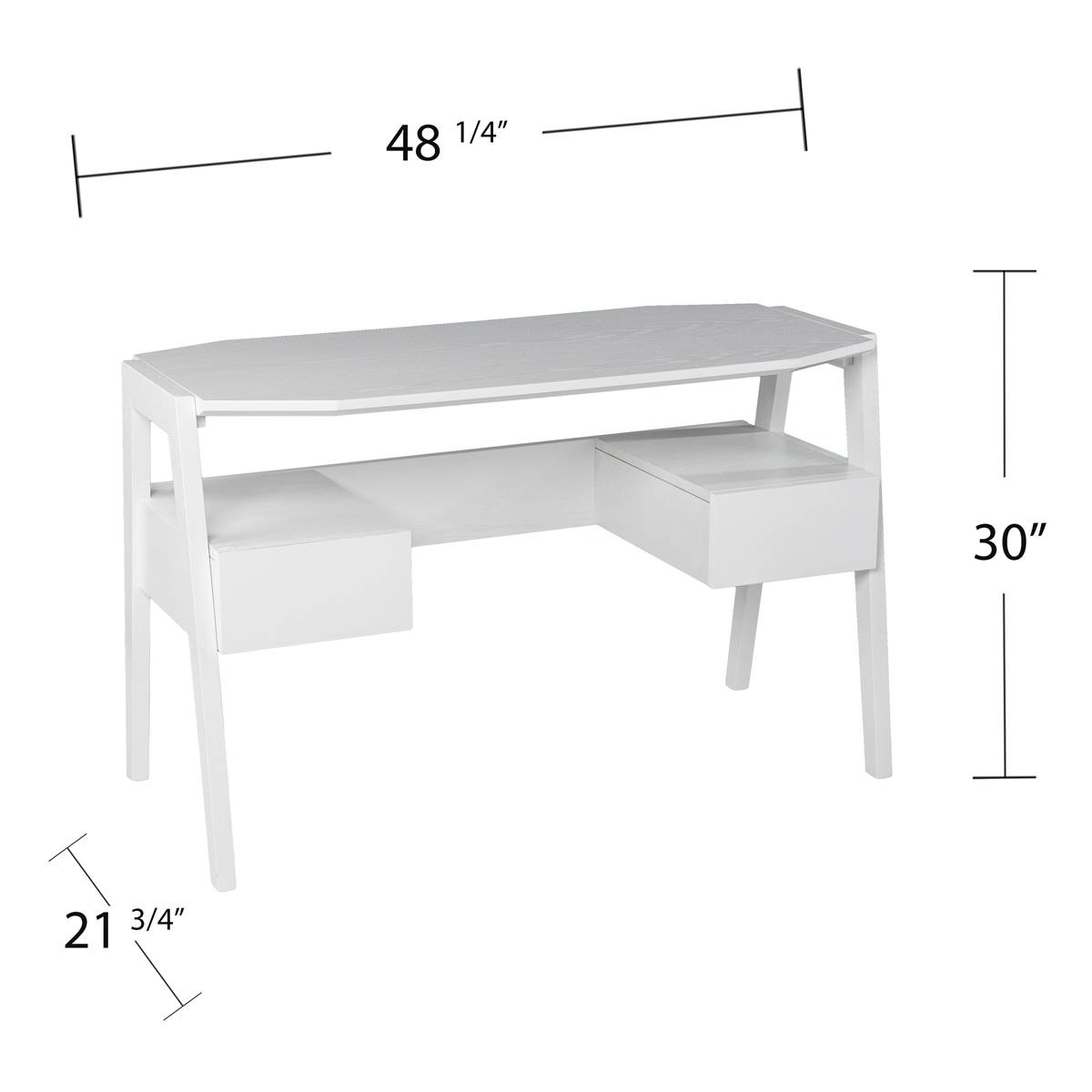 Southern Enterprises Clyden Midcentury Modern Writing Desk