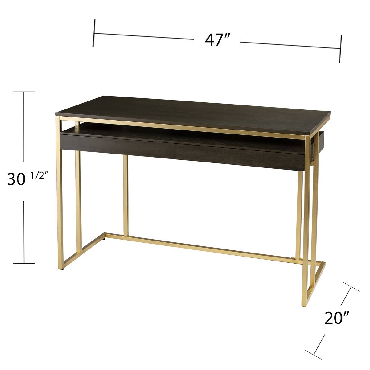 Southern Enterprises Kinlord Writing Desk W/ Storage