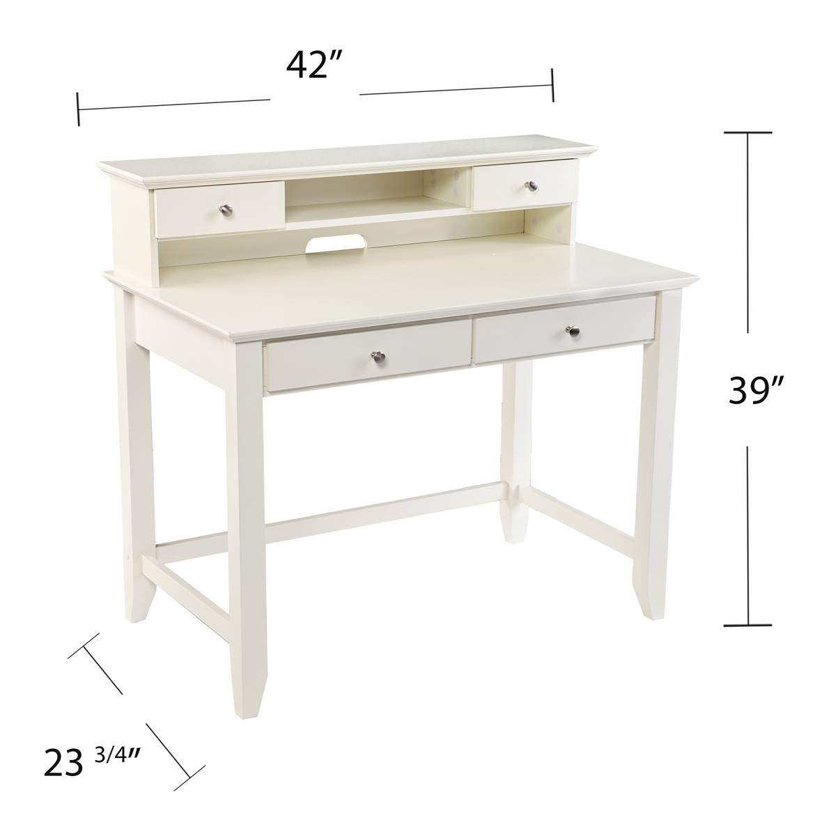 Southern Enterprises Barberry Computer Desk W/ Storage