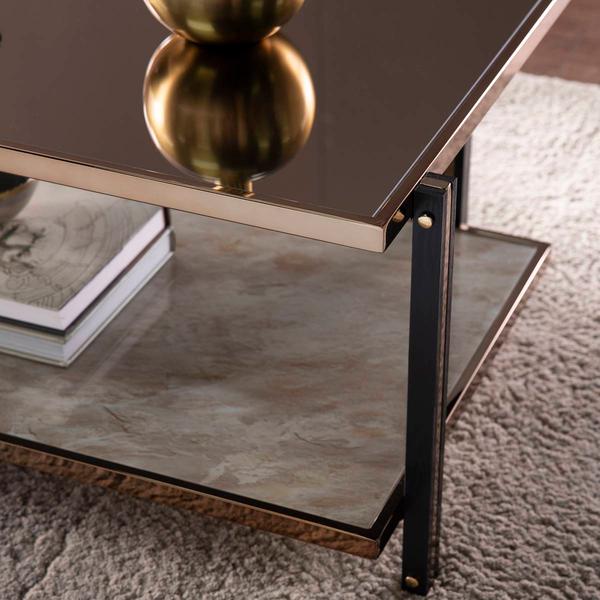 Southern Enterprises Thornsett Coffee Table w/ Mirrored Top alternate view