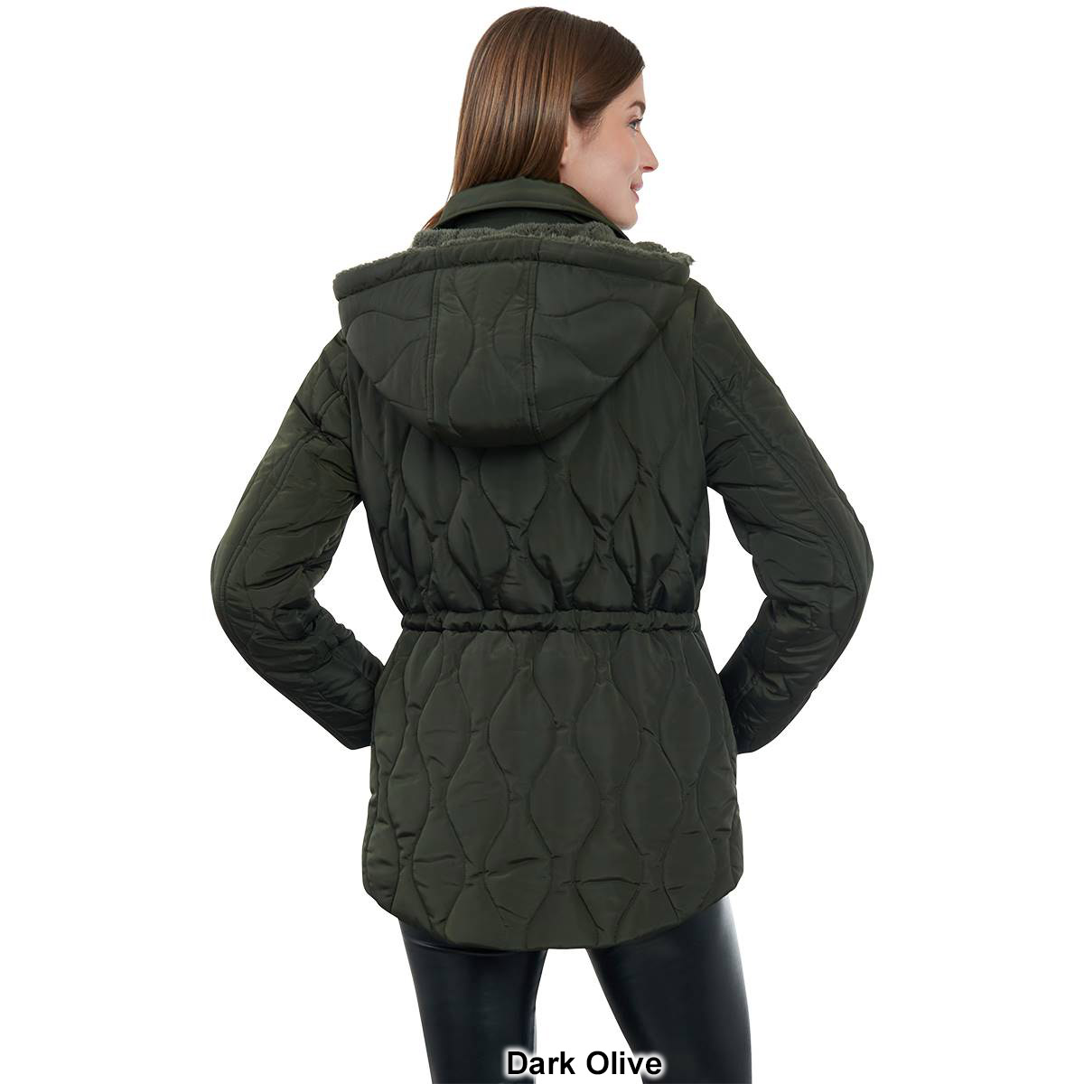 Womens Lucky Brand Quilted Anorak Jacket