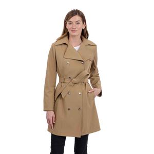 Womens Calvin Klein Double Breasted Belted Trench Coat