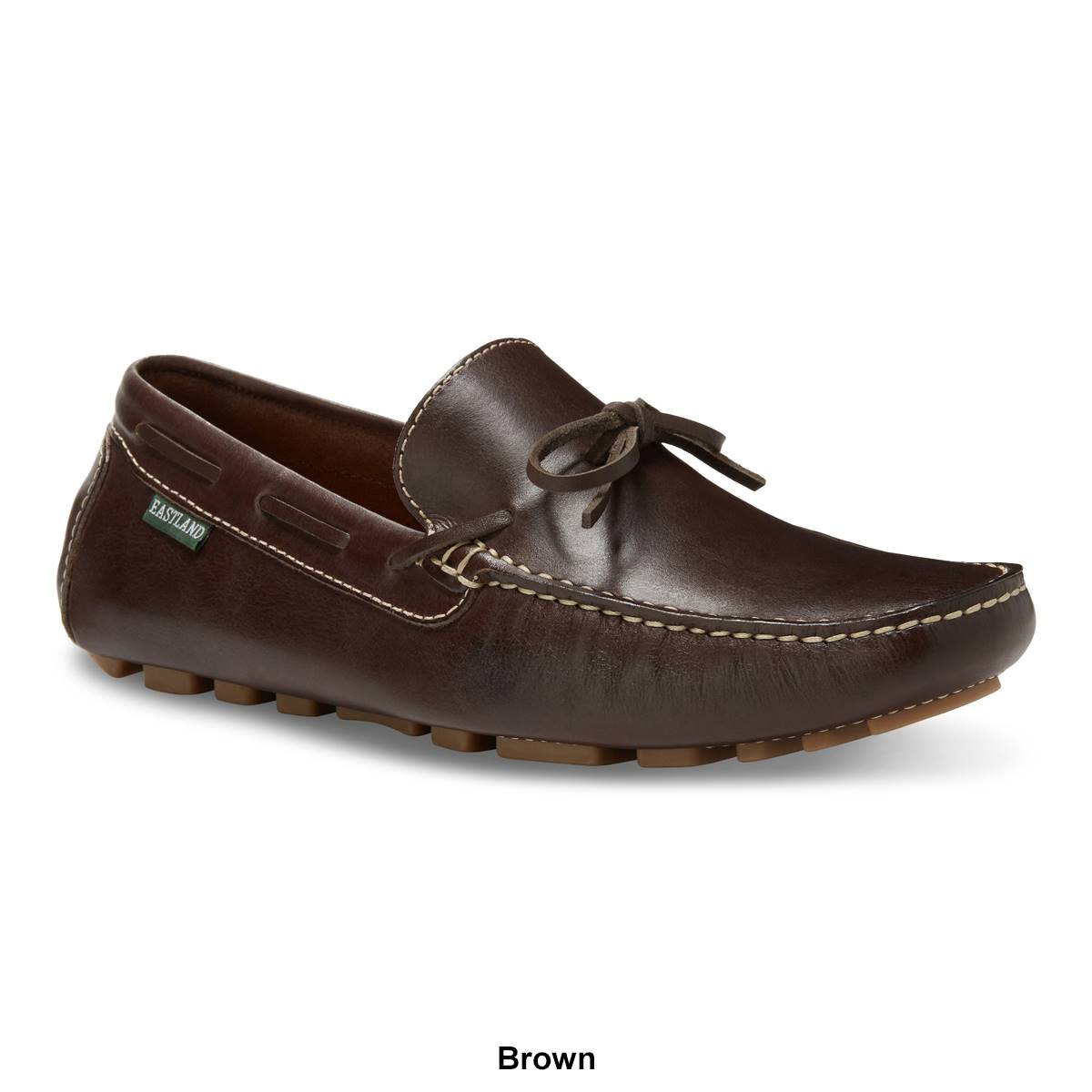 Mens Eastland Dustin Laced Collar Driving Moc Loafers