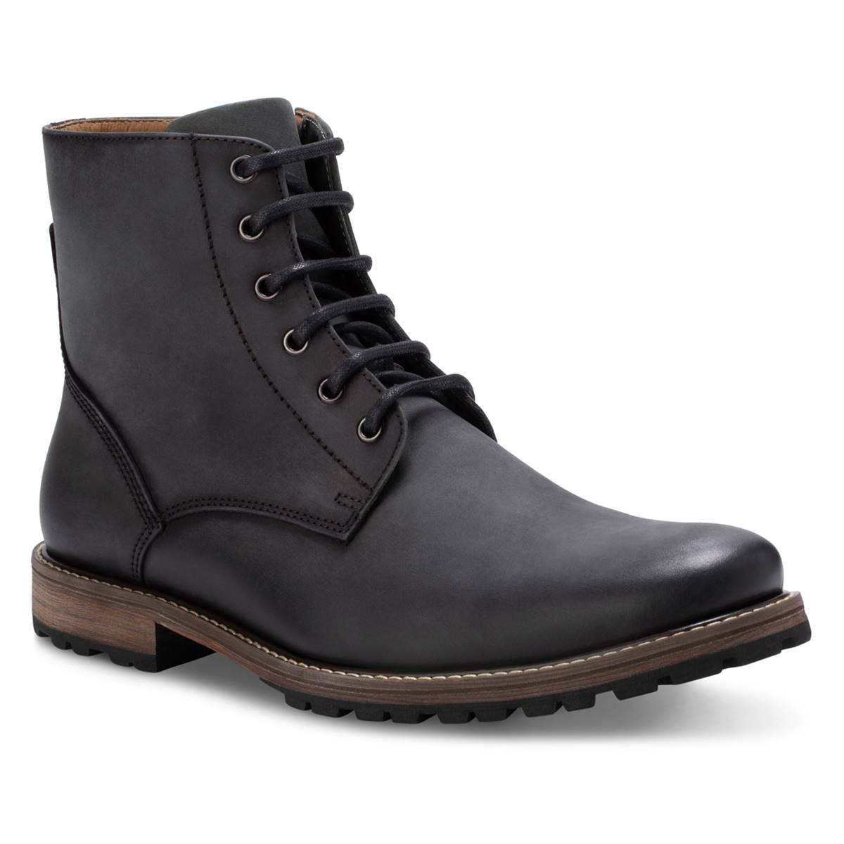 Mens Eastland Hoyt Plain Toe Zipper Ankle Boots