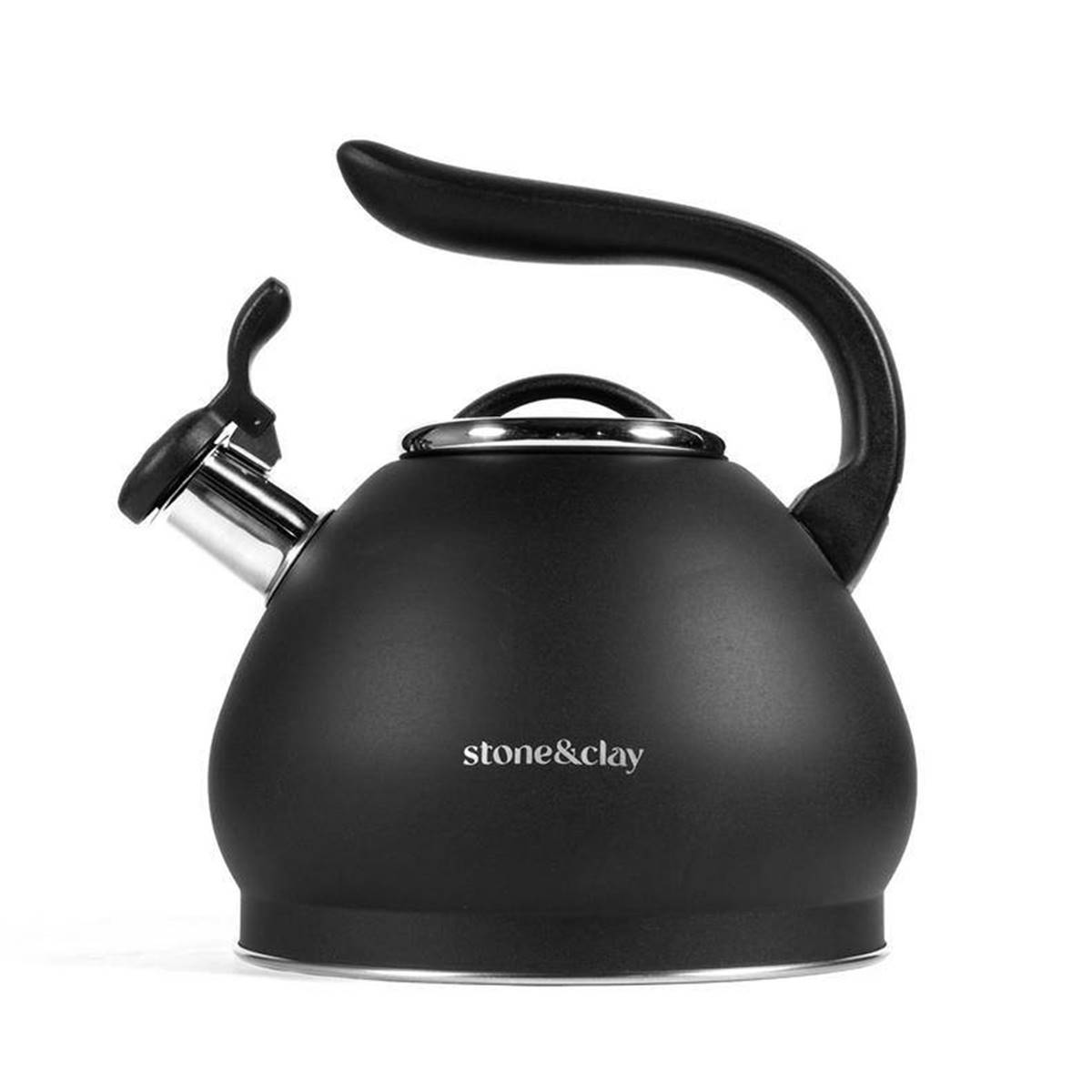 Stone & Clay Stainless Steel Whistling Tea Kettle