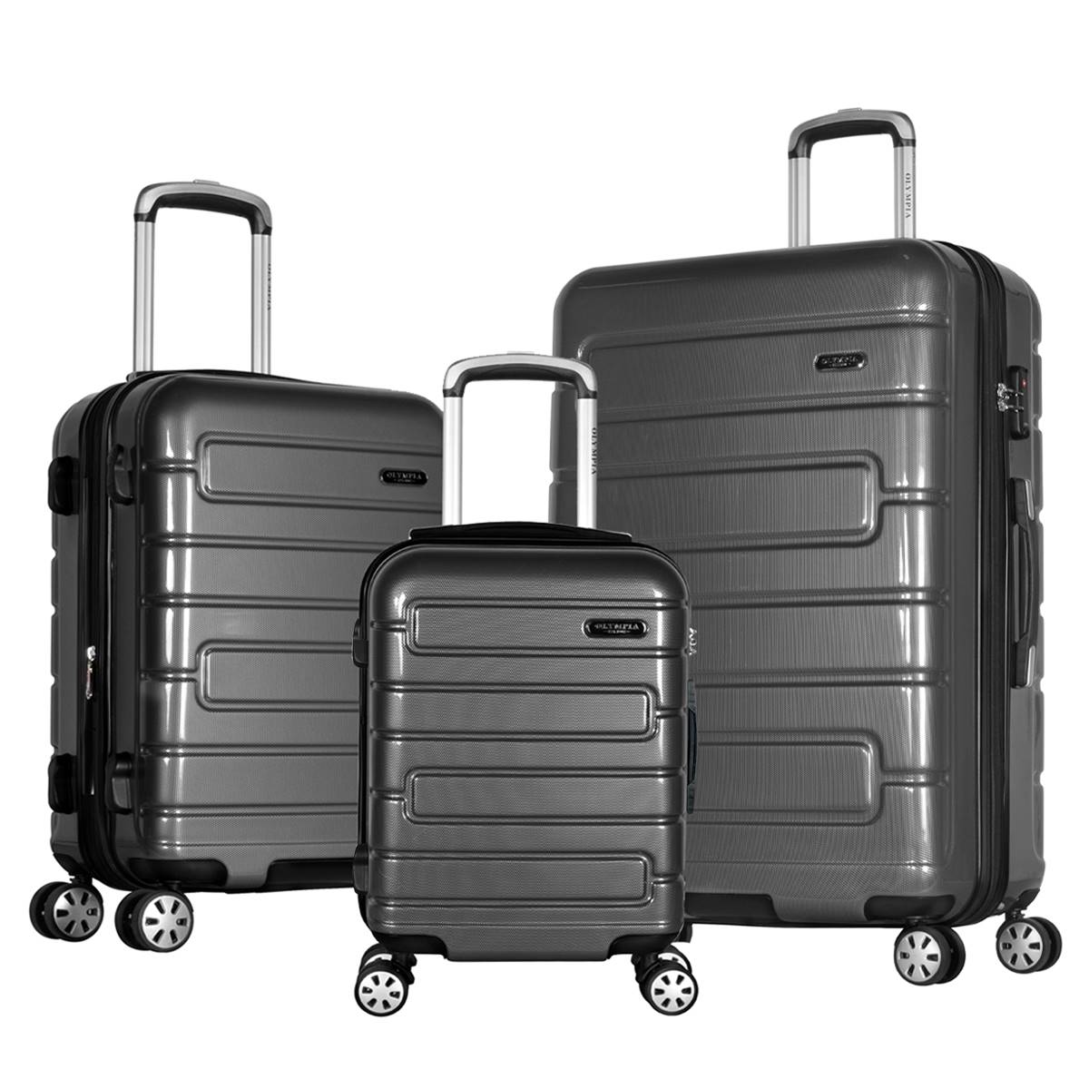 Olympia USA Nema 3pc. Expandable Hardside Spinner Set