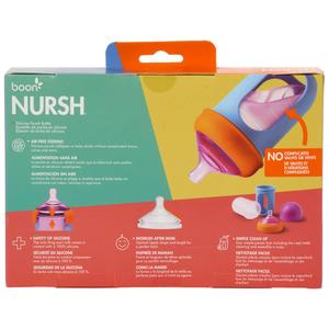 Baby Unisex Boon(R) NURSH(R) 8oz. Color Block Silicone Pouch Bottles alternate view