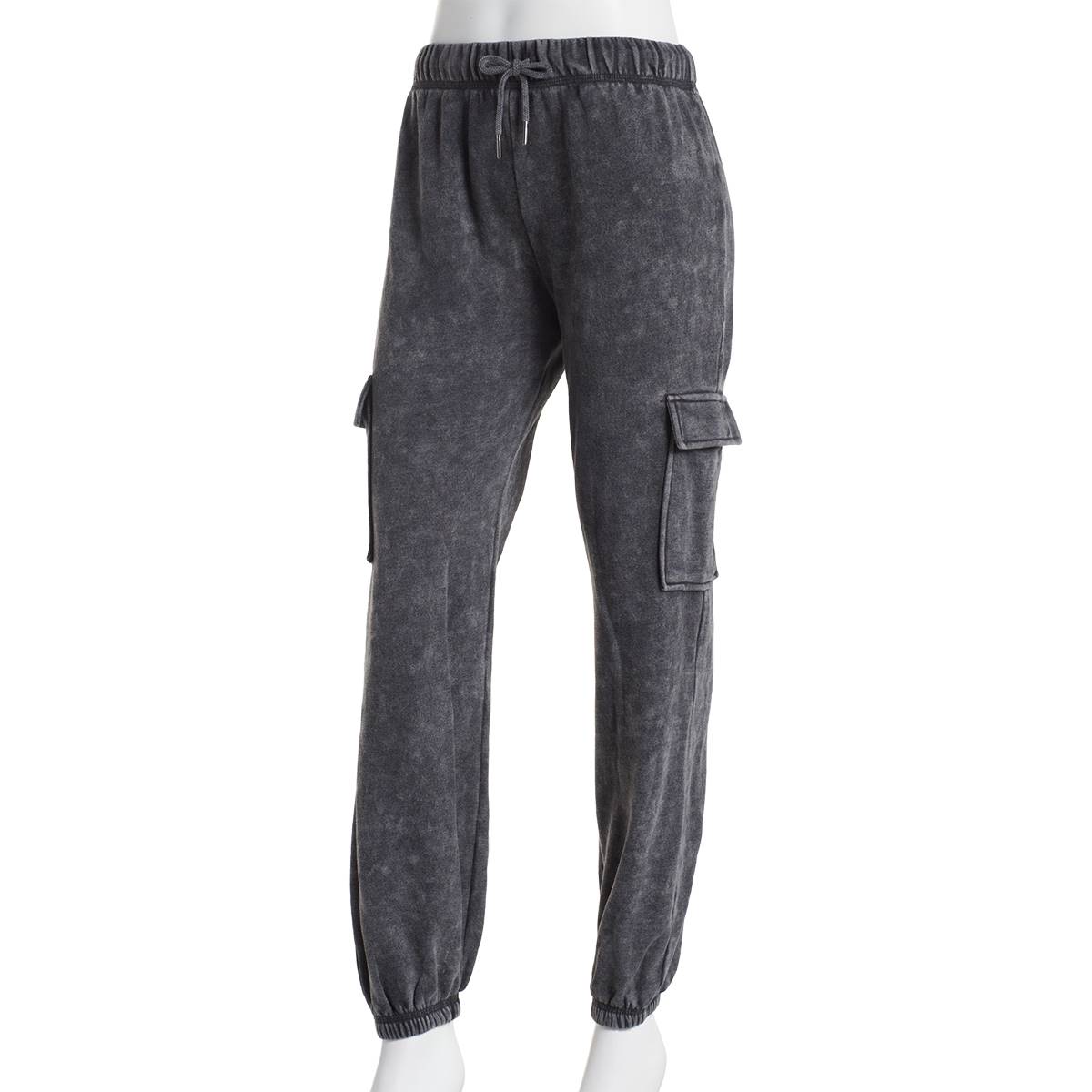 Juniors Self Esteem Mineral Washed Cargo Sweatpants