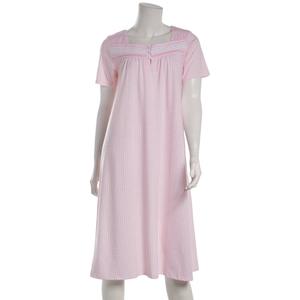 Womens Carole Hochaman Gingham Short Sleeve Nightgown alternate view