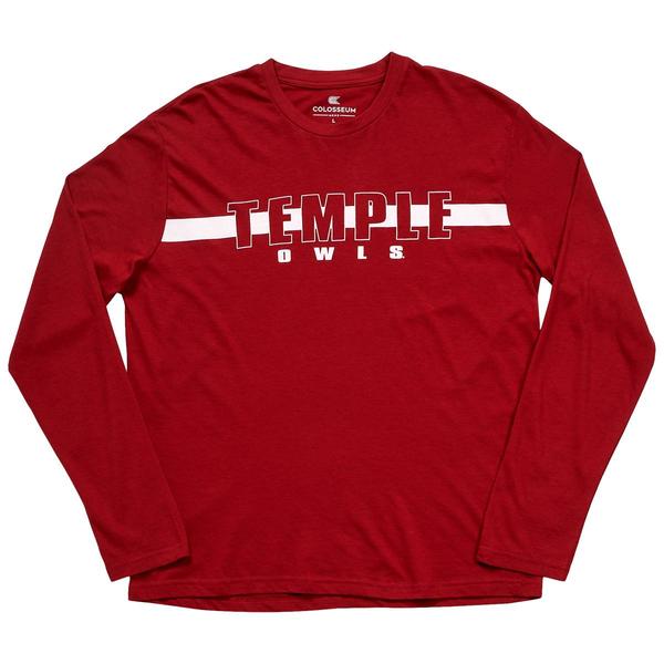 Mens Colosseum(tm) Temple Owls Long Sleeve Tee
