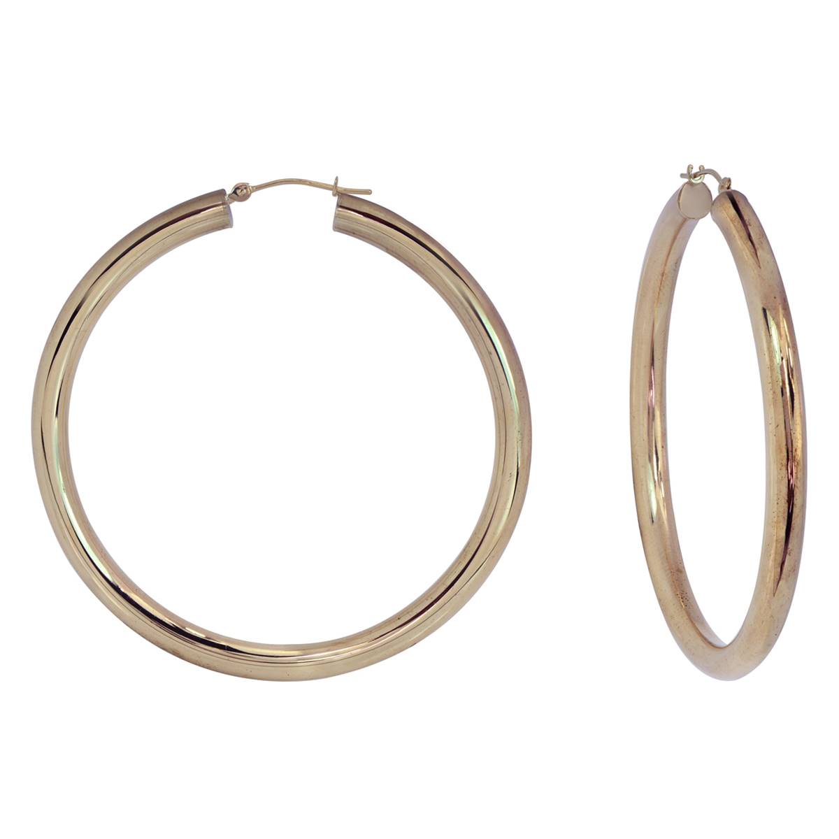 Candela 14kt. Gold Polished Hoop Earrings