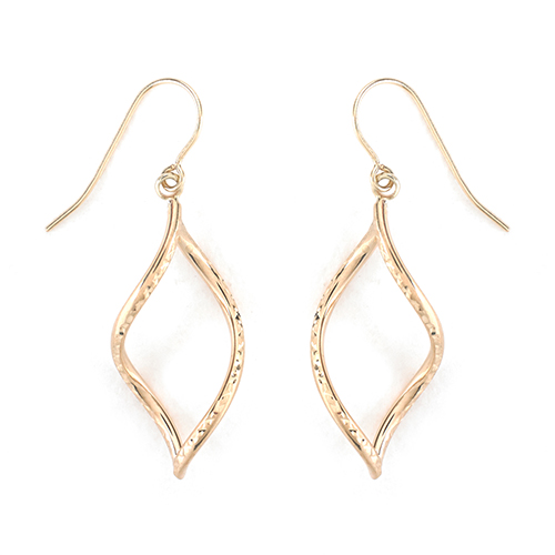 Candela 14kt. Flame On Wire Dangle Earrings