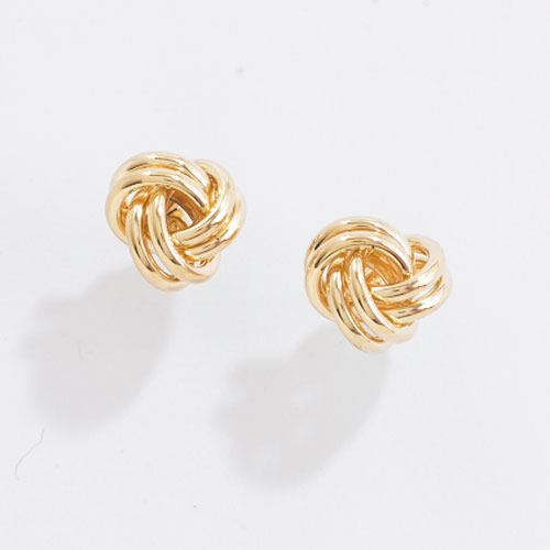 Candela 14kt. Yellow Gold Love Knot Earrings