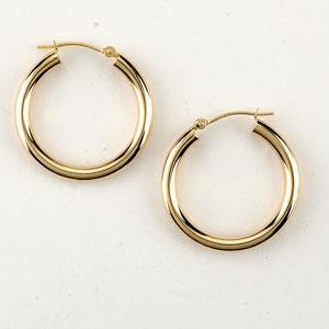 Candela 14kt. Yellow Gold Hoop Earrings