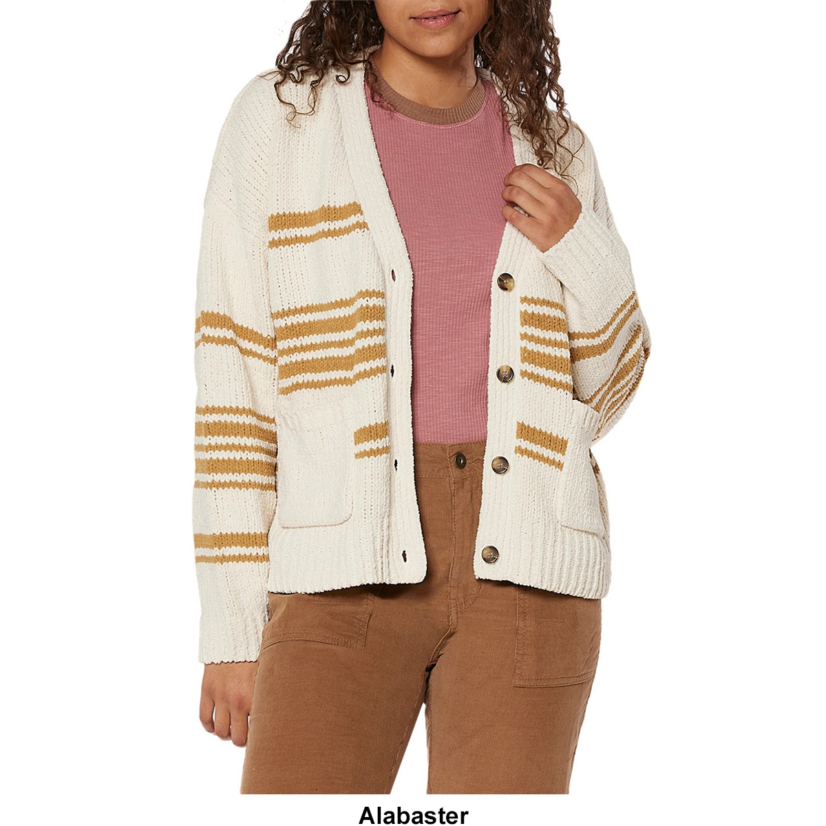 Womens Supplies By UNIONBAY(R) Julianne Stonewall  Stripe Cardigan