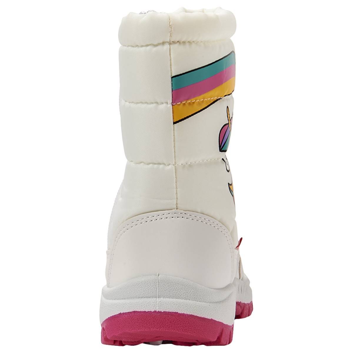 Girls Rugged Bear Unicorn Snow Boots