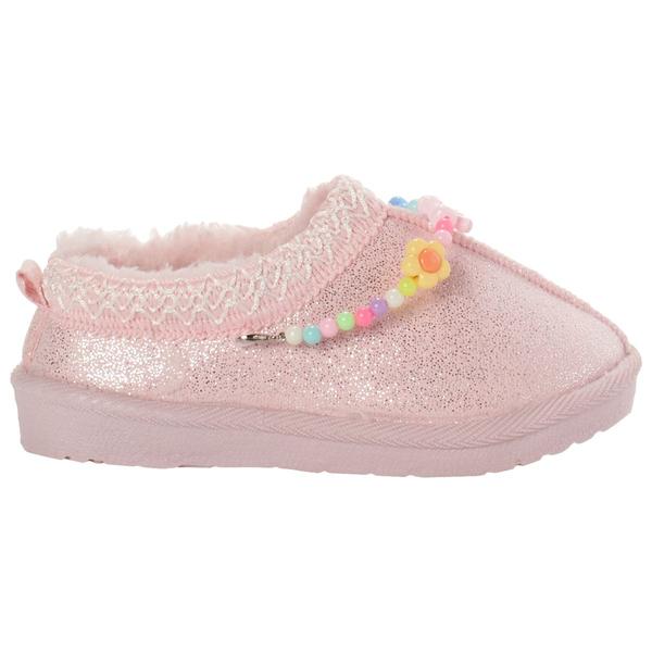 Little Girls Josmo Pink Scuff with Beads Clogs alternate view