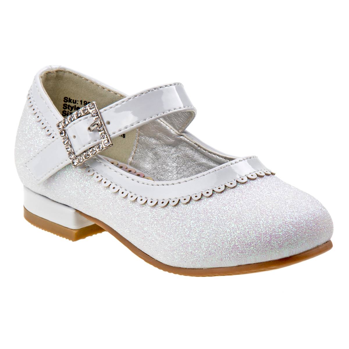 Little Girls Josmo Mary Jane Glitter Heels