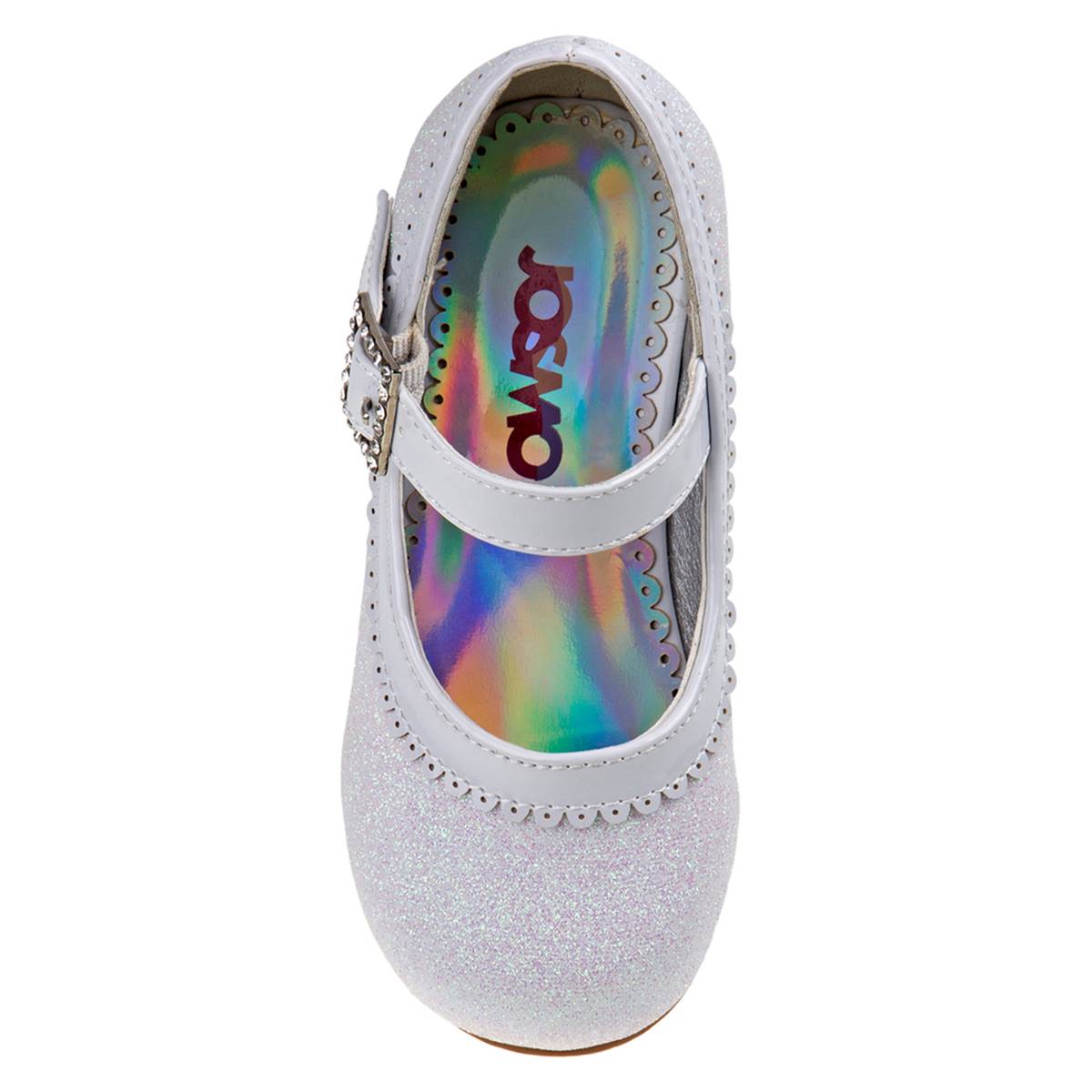 Little Girls Josmo Mary Jane Glitter Heels