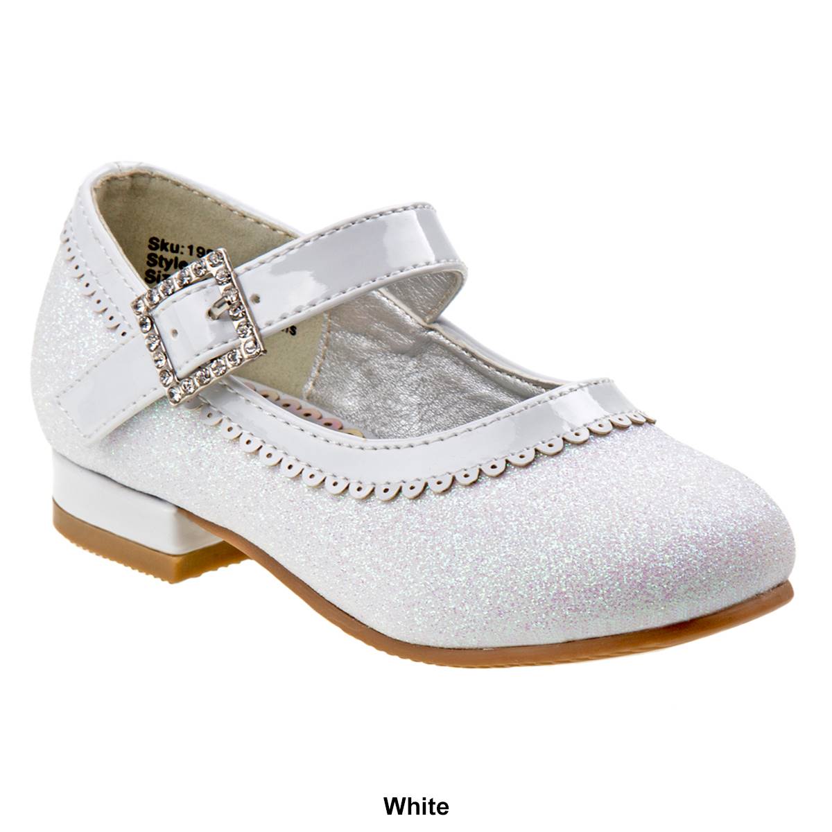 Little Girls Josmo Mary Jane Glitter Heels