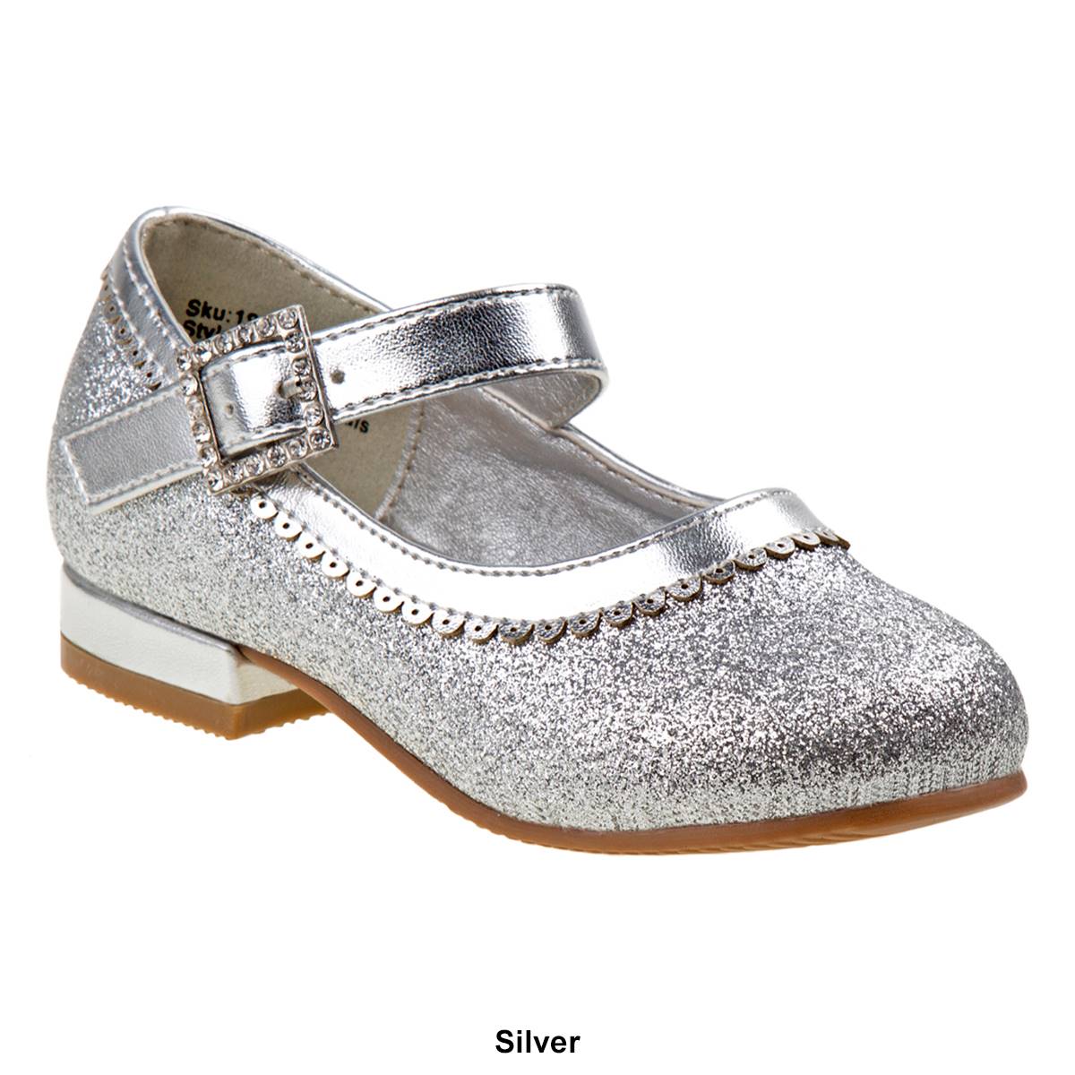 Little Girls Josmo Mary Jane Glitter Heels