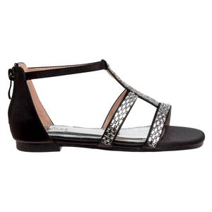 Big Girls Badgley Mischka Flat Rhinestone Dress Sandals alternate view