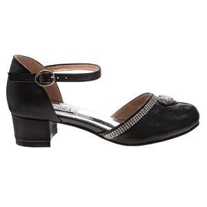 Little Girls Badgley Mischka Slingback Dress Pumps with Heart alternate view